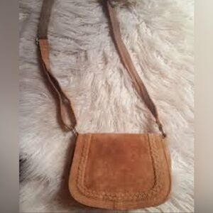 American eagle outfiters suede mini bag